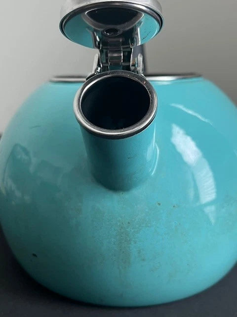 Chantal Aqua Enamel-on-Steel 2 Quart Tea Kettle - Whistle