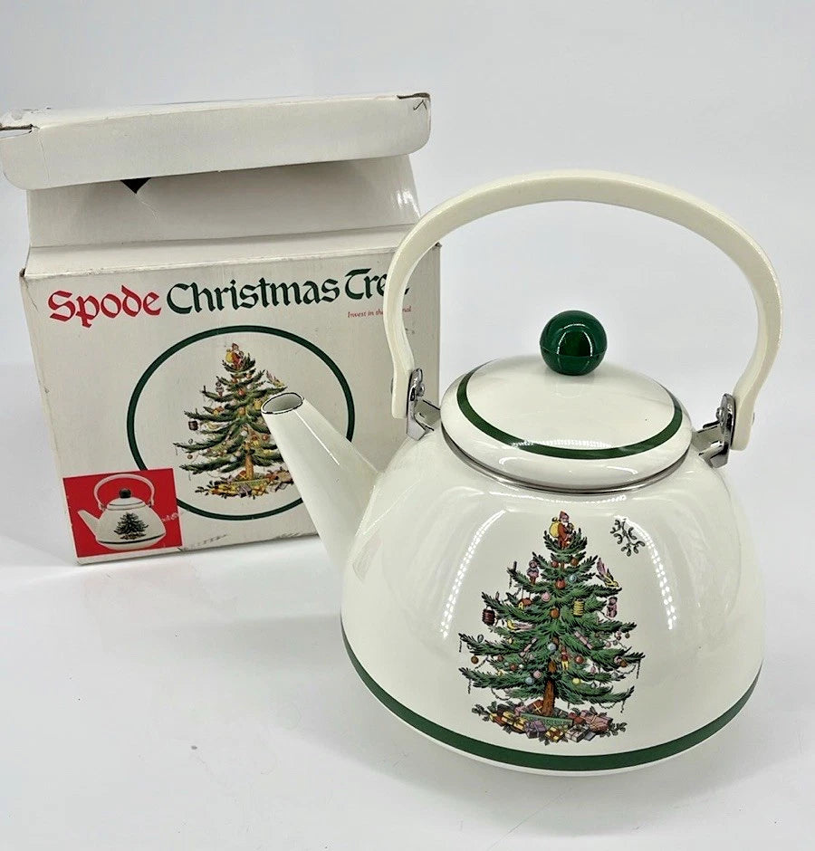 Spode Whistling Tea Kettle Christmas