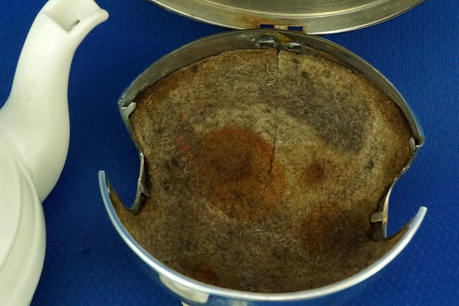 BAUSCHER WEIDEN Thermal teapot 1900 porcelain metal Germany Decò XX