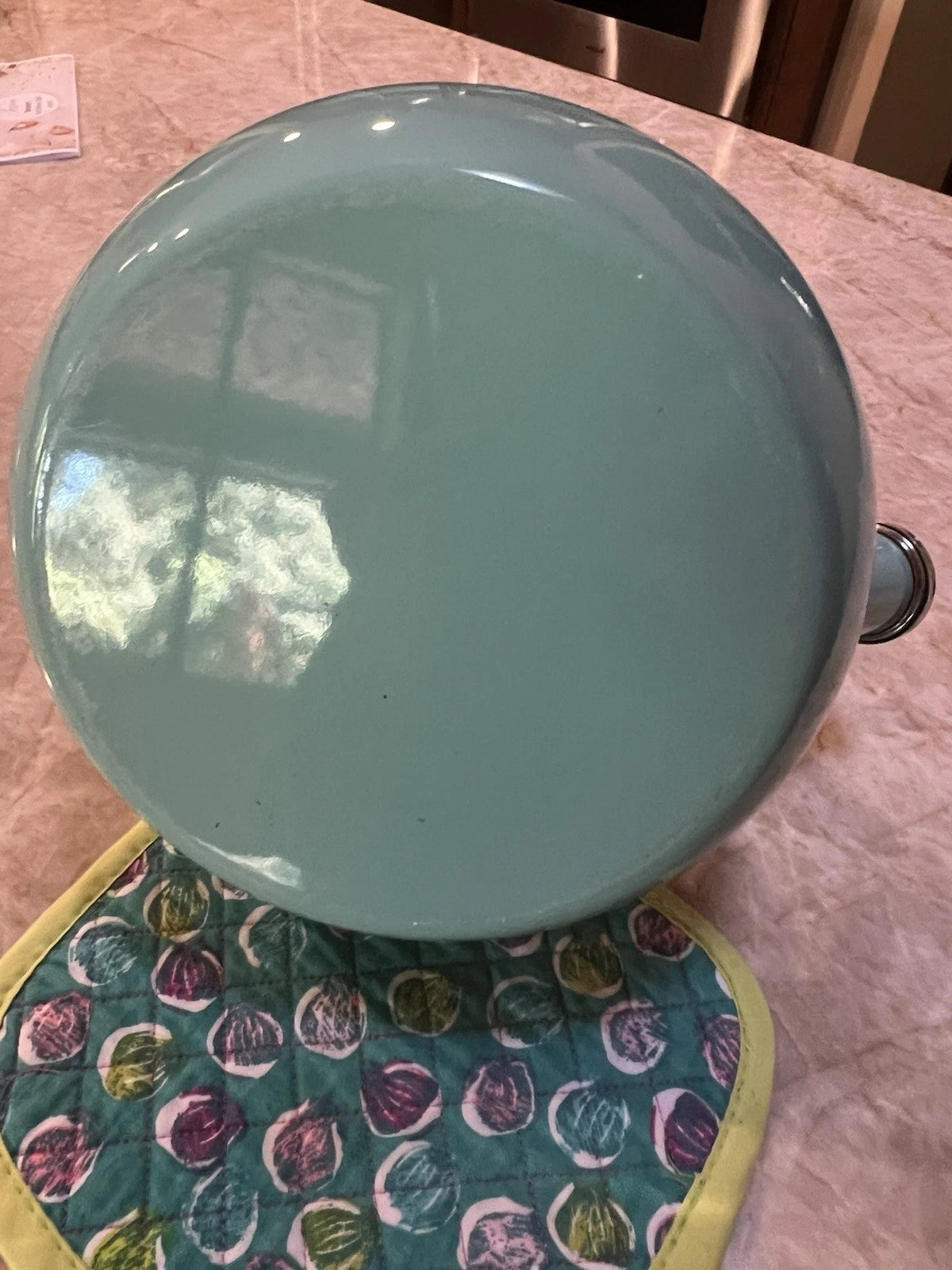 Chantal Classic Stovetop Tea Kettle Turquoise Whistling Teapot 1.8 qt