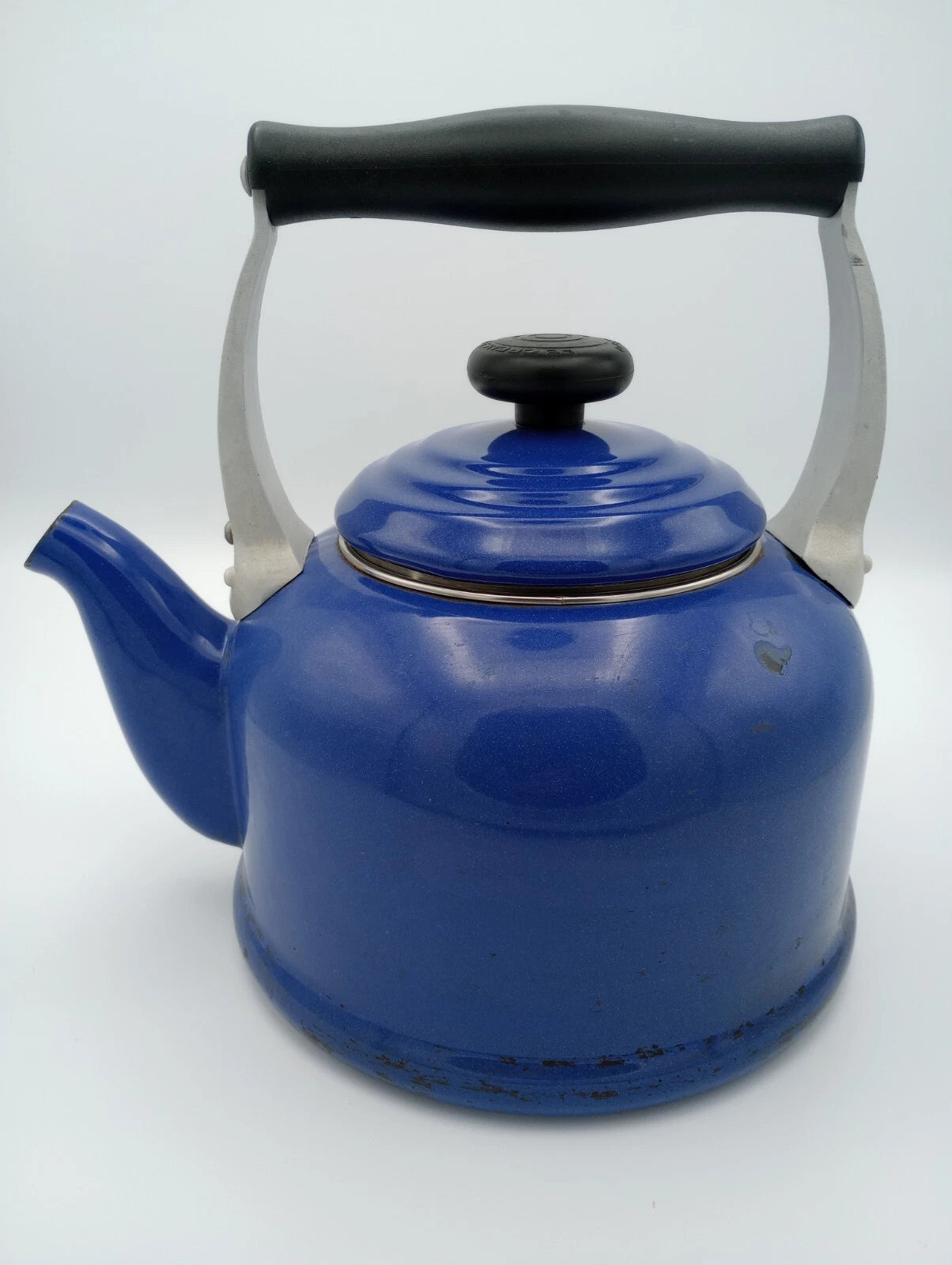Le Creuset Enamel-on-Steel Brittany Tea Kettle - USED - Blue - No whistle