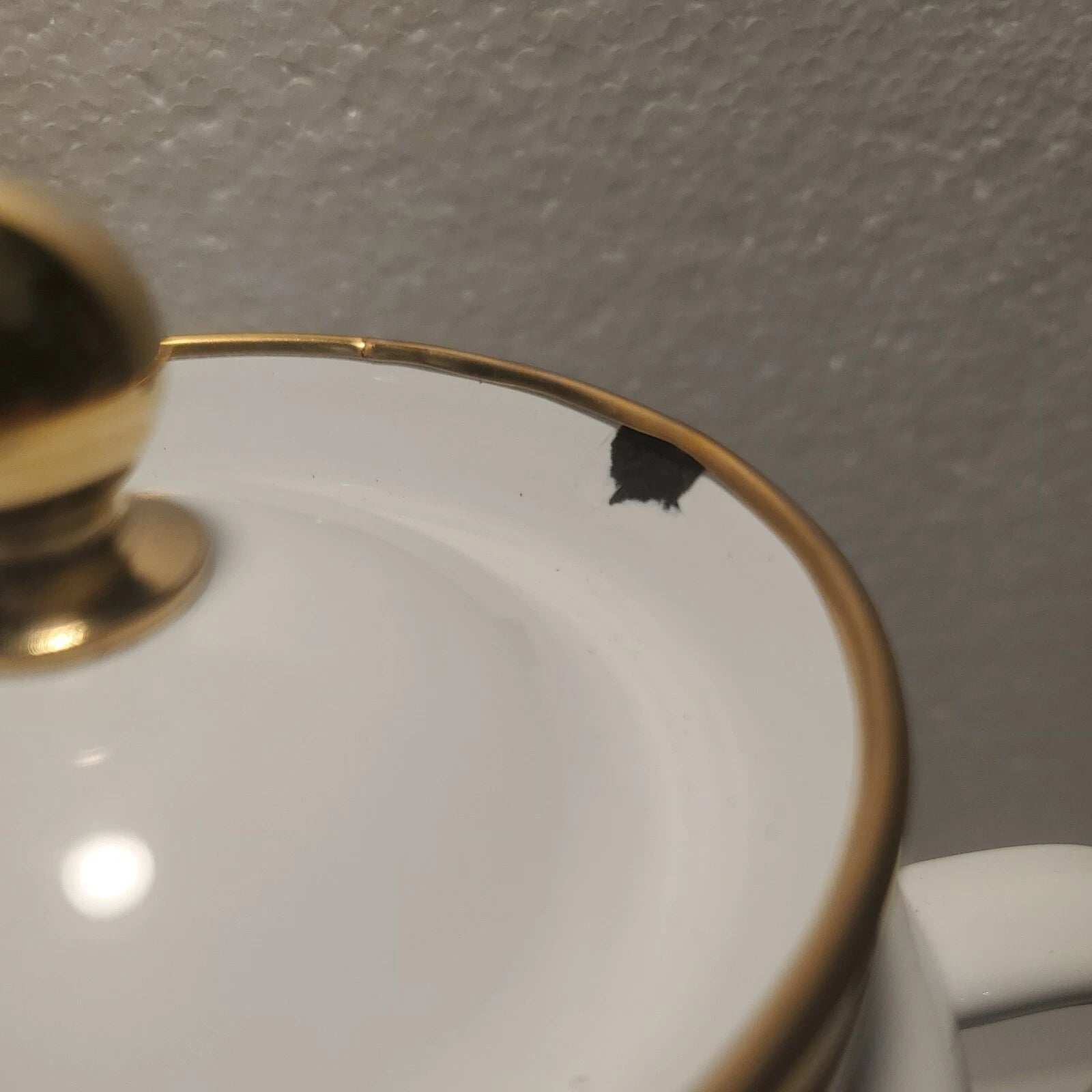 Emsan Troy Kettle White Nostalgia Enamel Vintage TeapotsTitanium Coated  c6