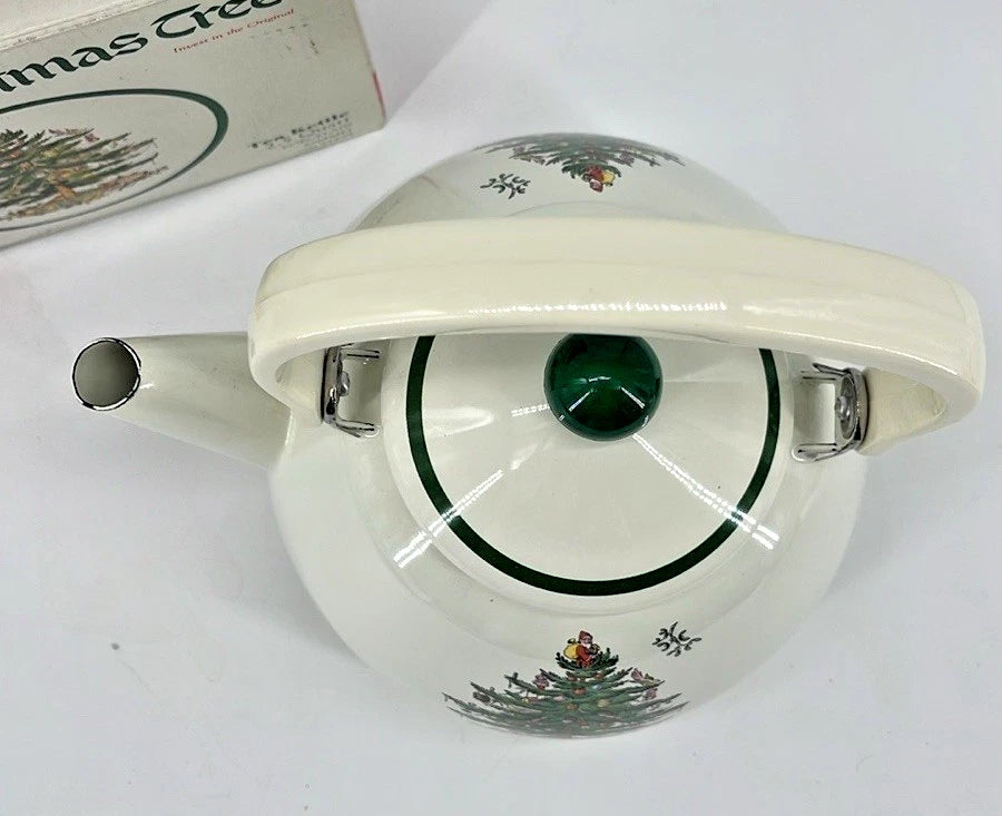 Spode Whistling Tea Kettle Christmas