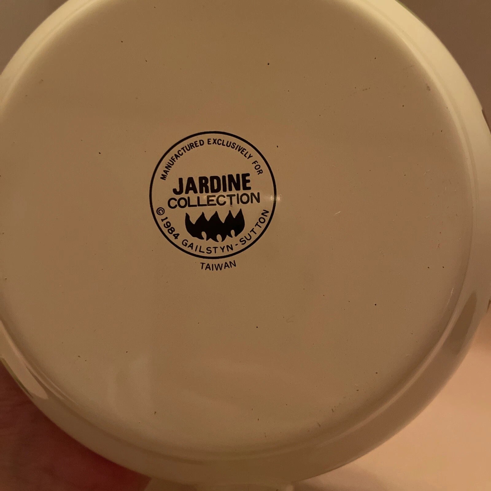 NIB Vntg  Gailstyn-Sutton Jardine Moriposa Iris Porcelain Enamel Tea Kettle 2qt