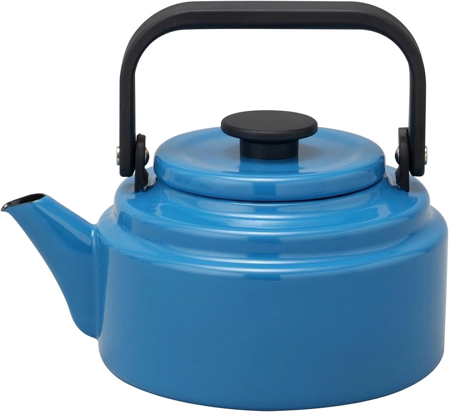 Noda Horo Enamel Kettle 2.0L AM-20K Blue – Made in Japan – Elegant, Durable