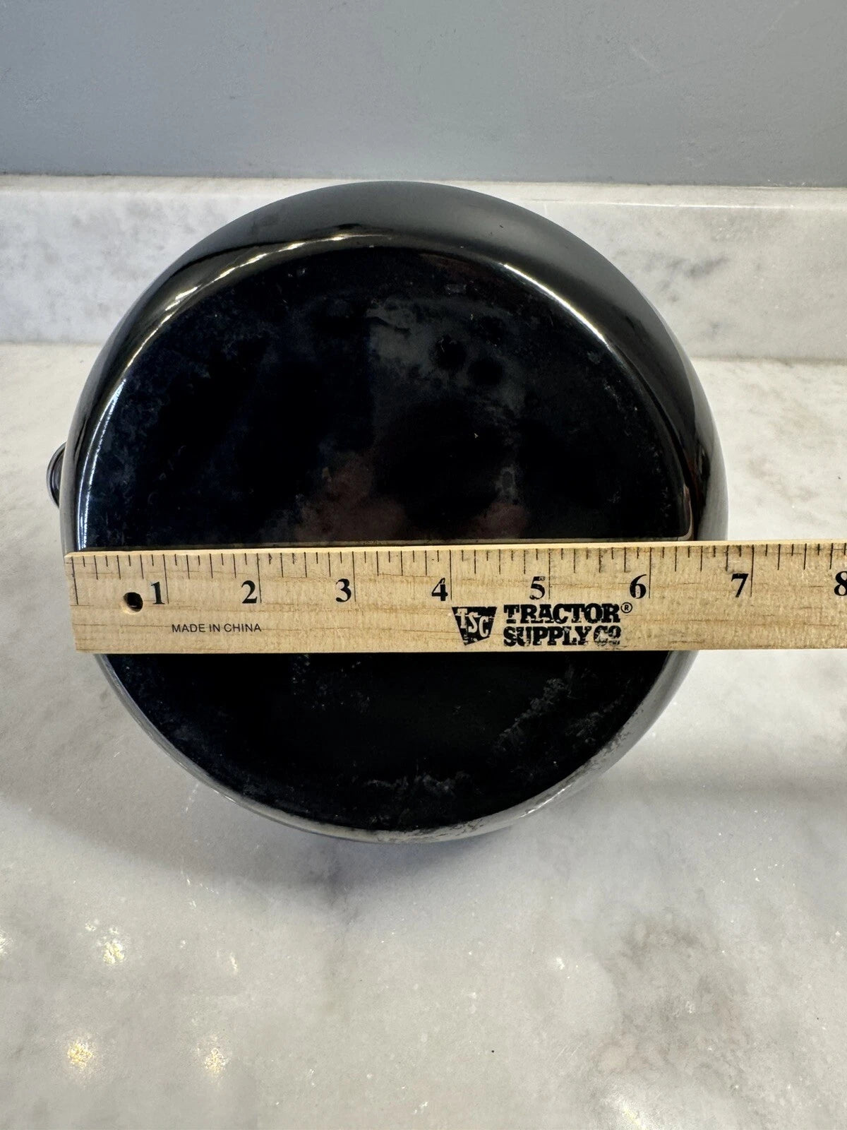 Chantal Whistling Tea Kettle Teapot Enamel Black Onyx With Black Handle