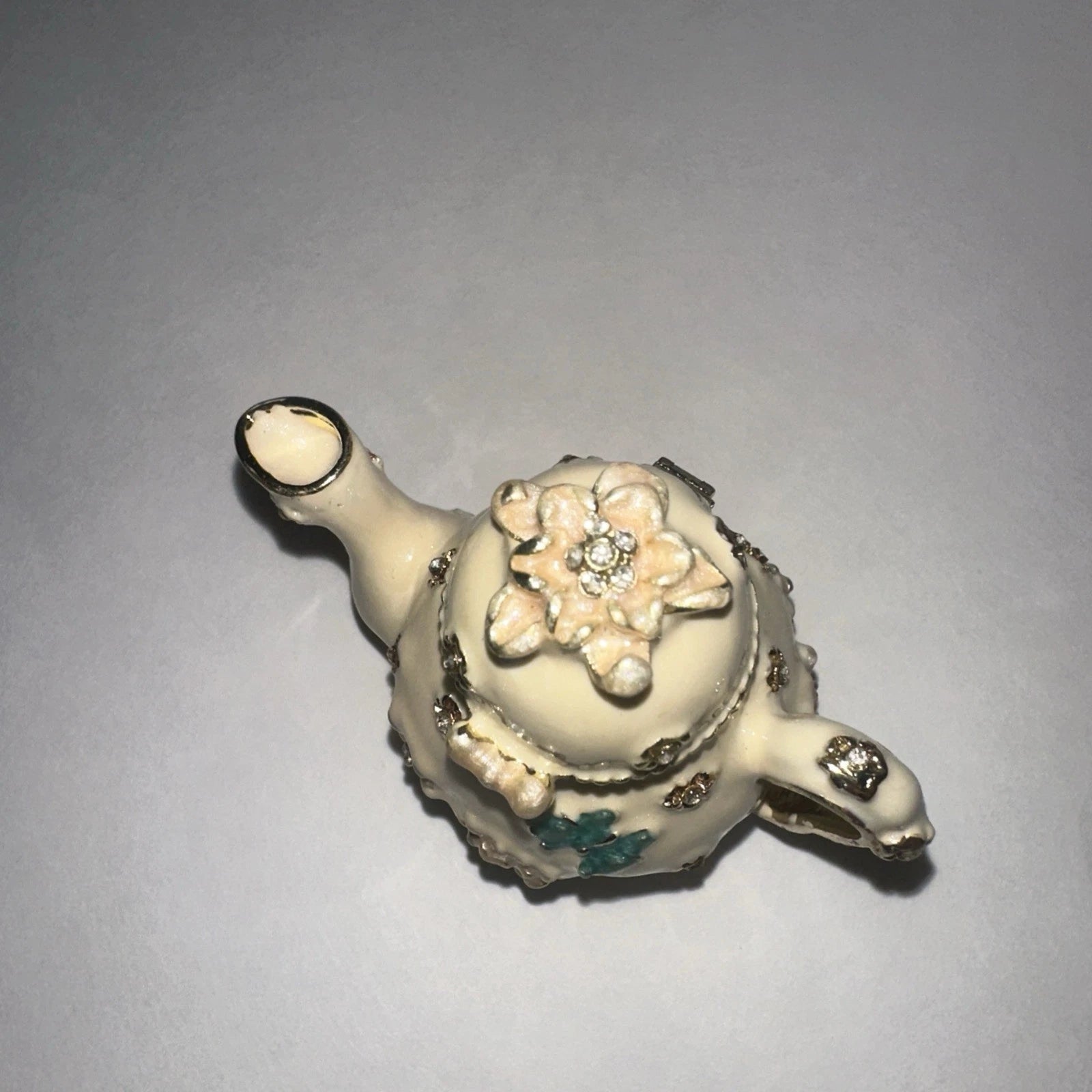 Miniature Teapot Trinket Box with Magnetic Closure