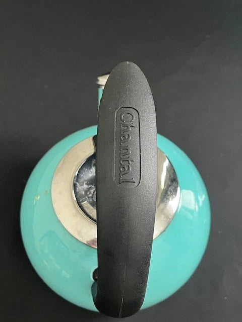 Chantal Aqua Enamel-on-Steel 2 Quart Tea Kettle - Whistle