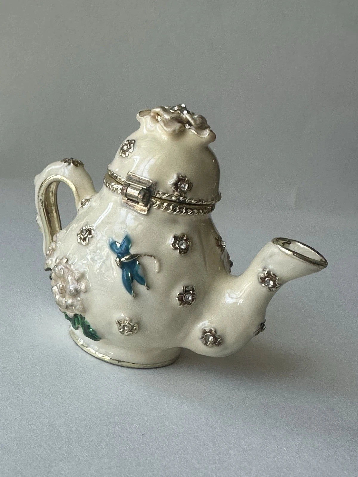 Miniature Teapot Trinket Box with Magnetic Closure