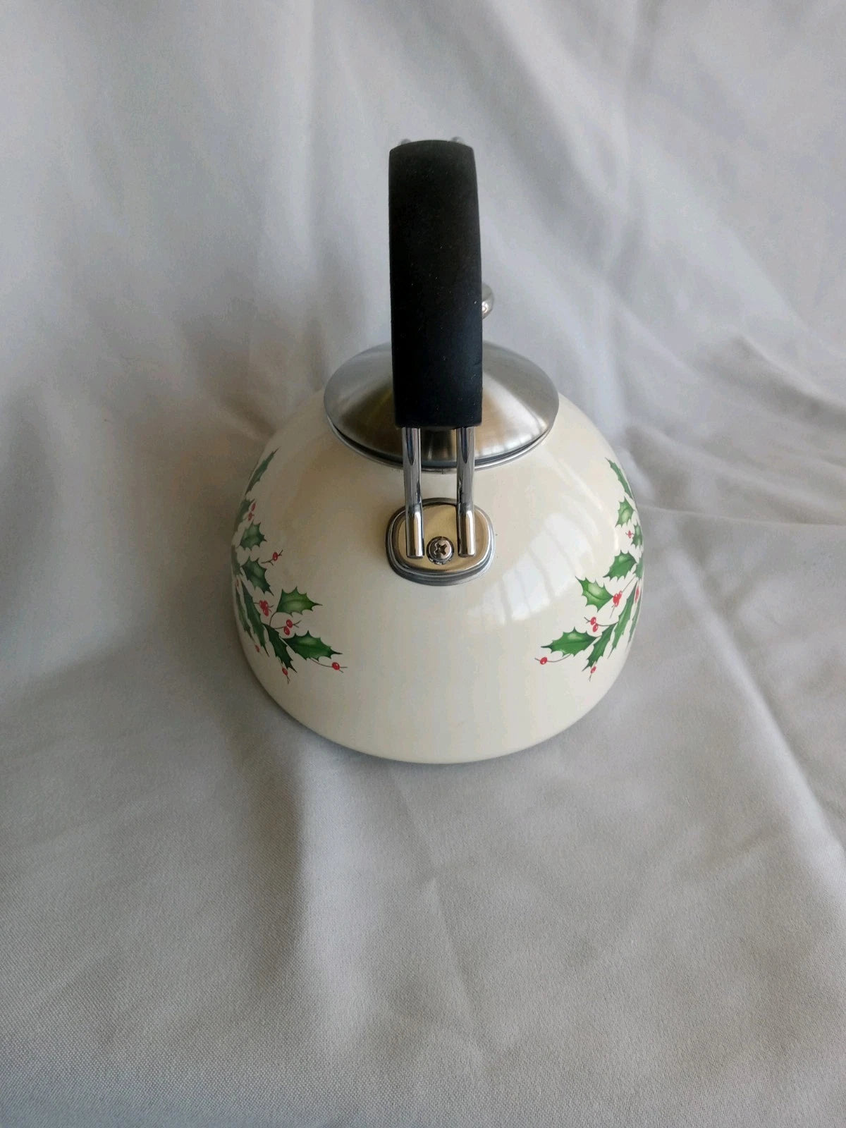 LENOX HOLIDAY ENAMEL TEAPOT KETTLE NEVER USED