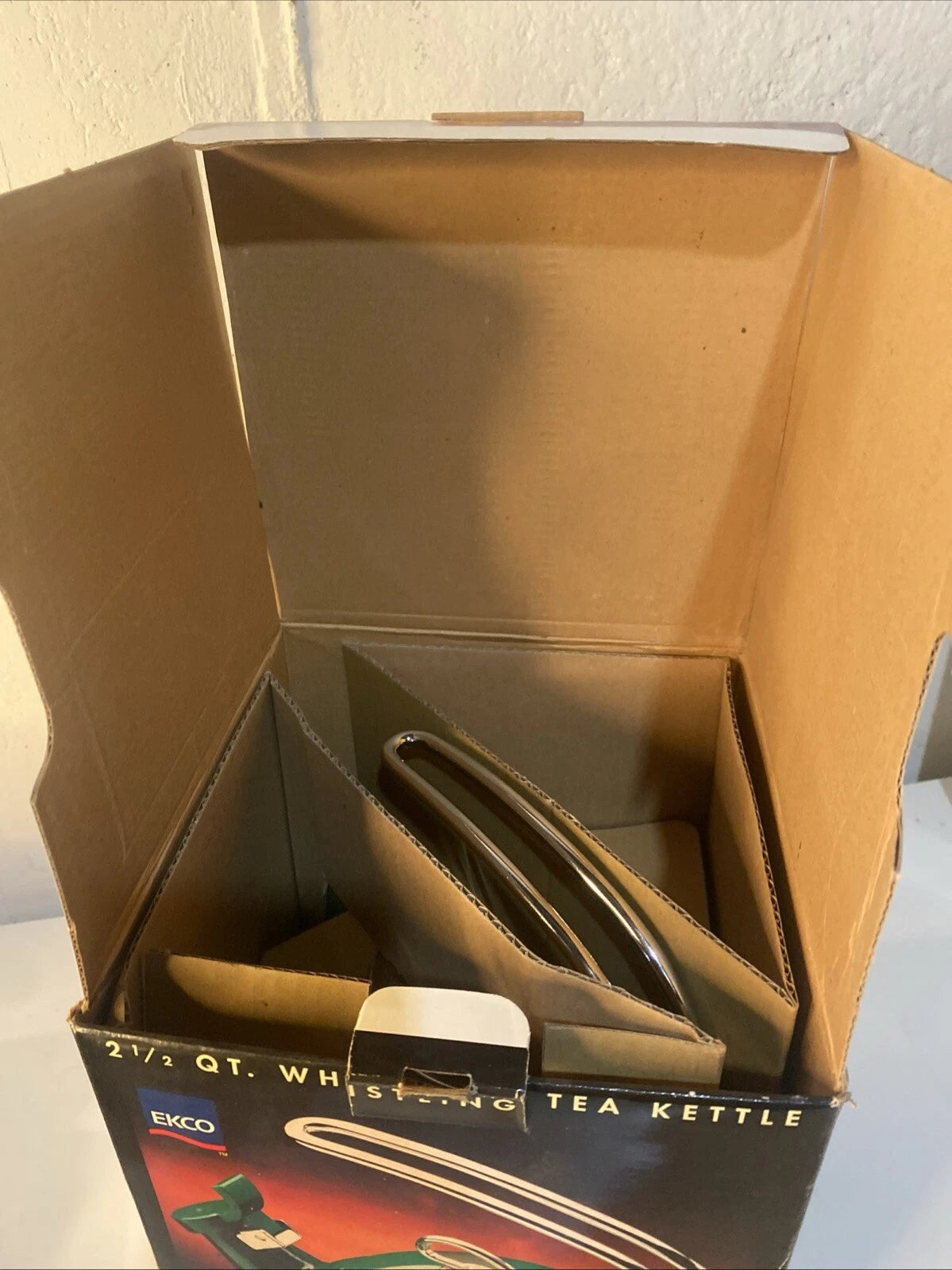 NEW EKCO TEA KETTLES Style Enamel on Steel Royal Green Whistling 2.5 Qt Ekco VTG