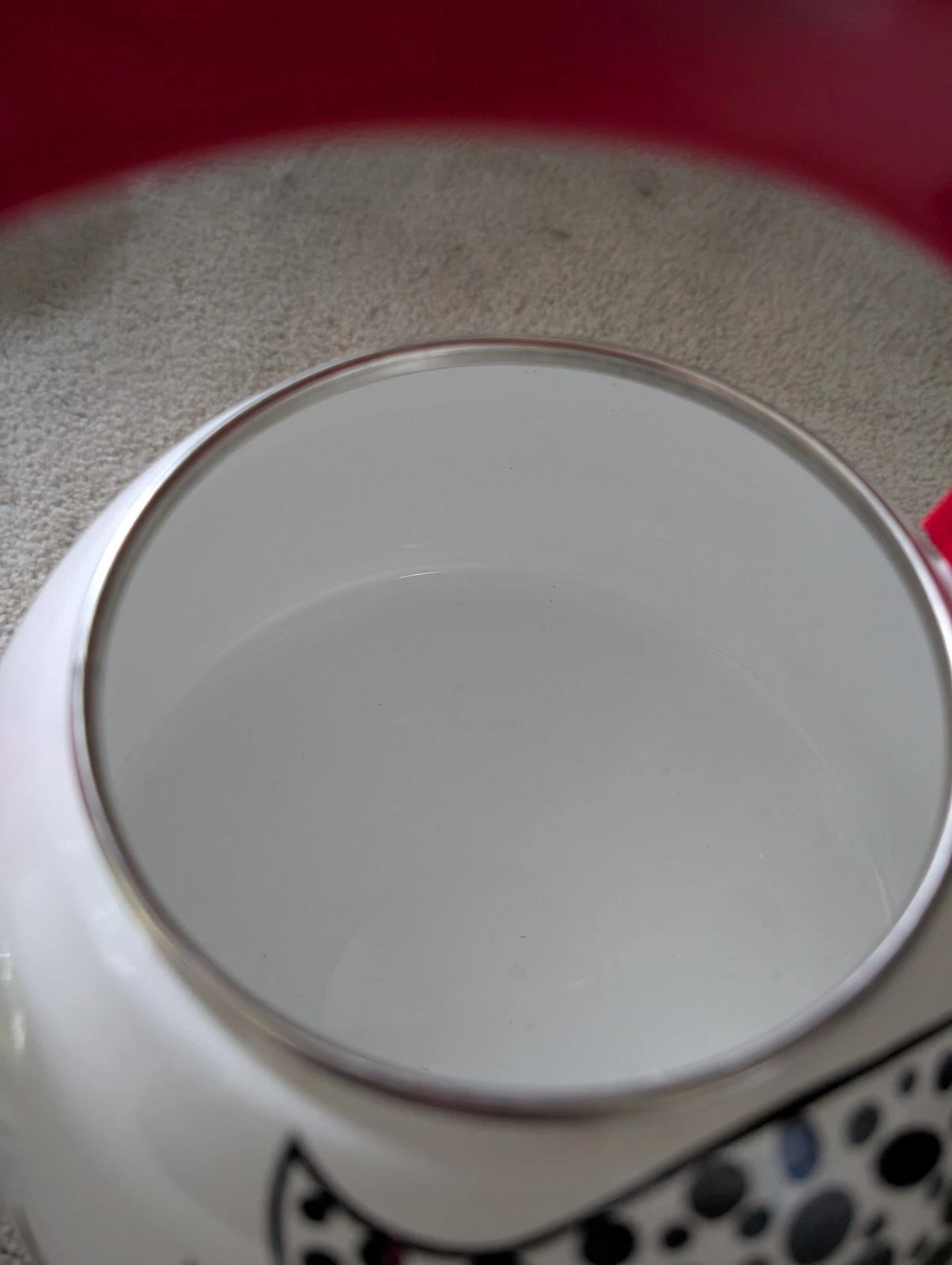 Edgar Watkins Good Morning Rooster Chicken Hen Tea Kettle Enameled Metal Teapot