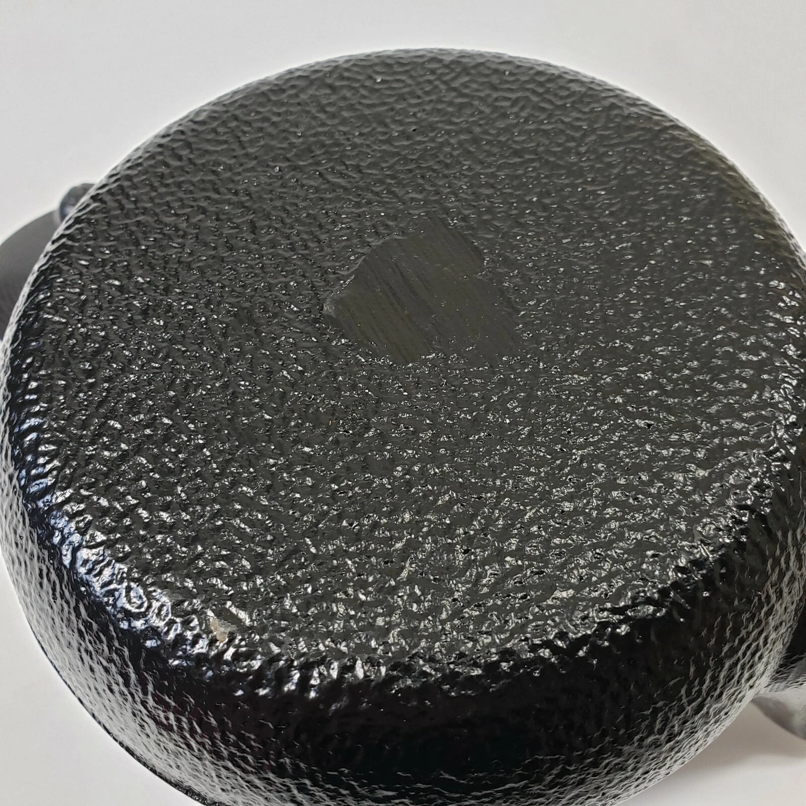 Cast Iron Black Ribbed Tea Pot Teapot Tea Kettle Enamel with Lid and Handle