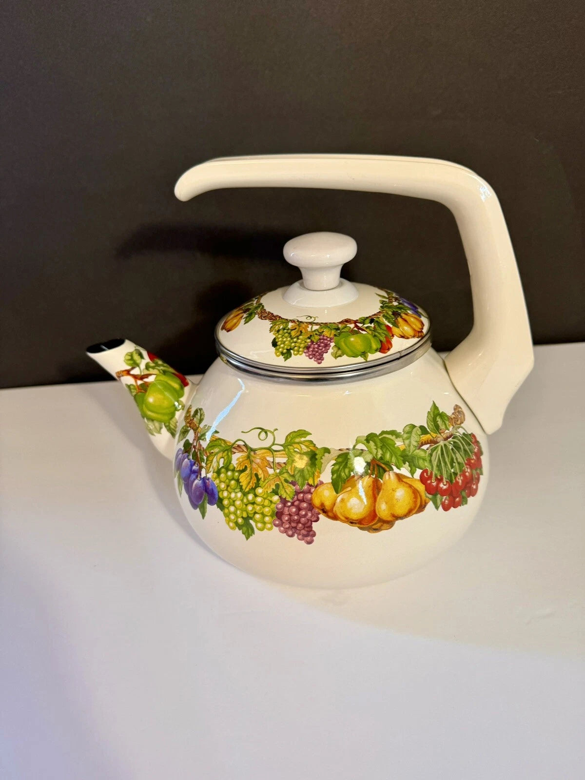 Kensington Garden Tea Collection Porcelain Enamel Non Stick Non-Corrosive, 2 Qt