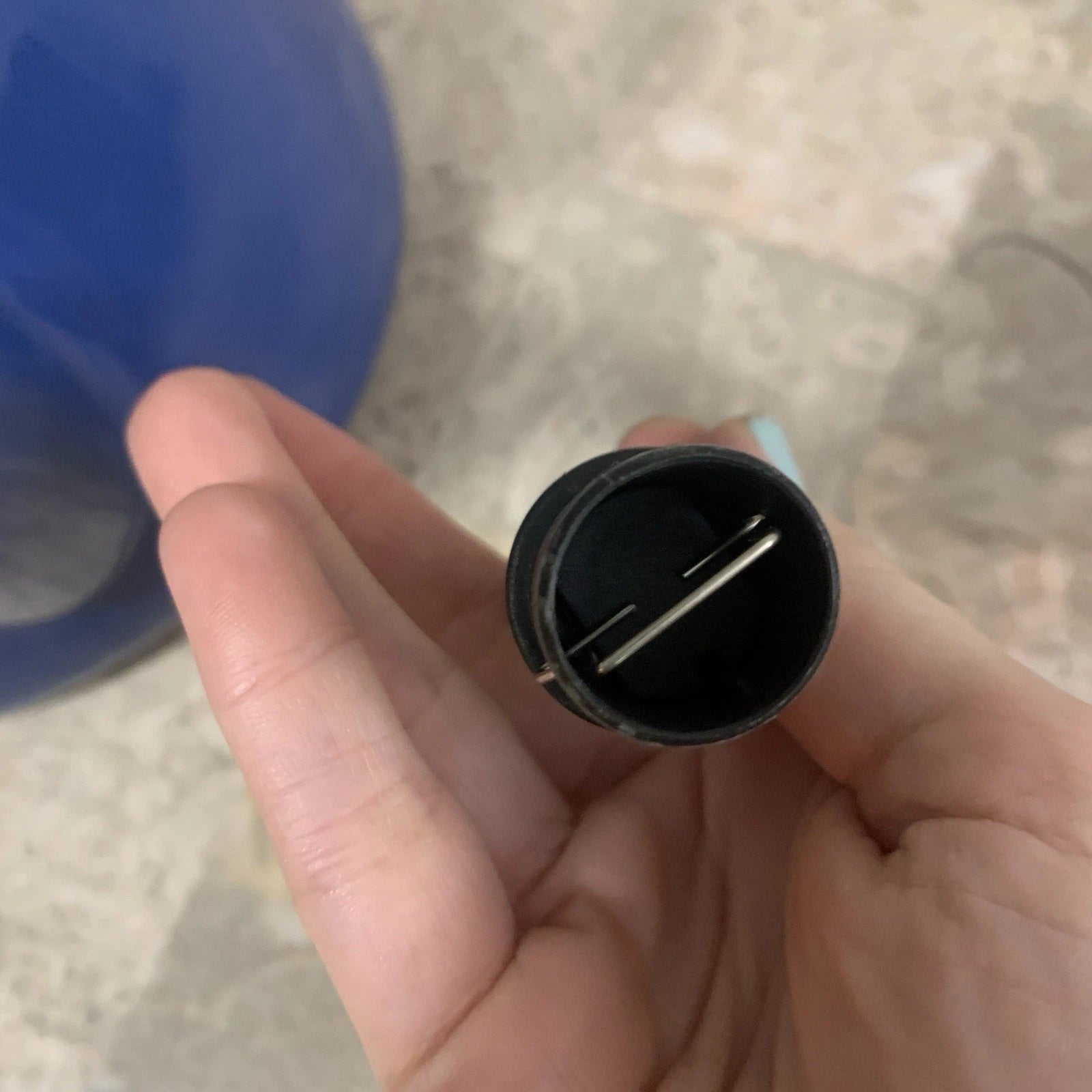 Le Creuset Whistling Tea Pot Kettle 1.6 L Liter 1.7 Qt Quart Blue Enamel Teapot!