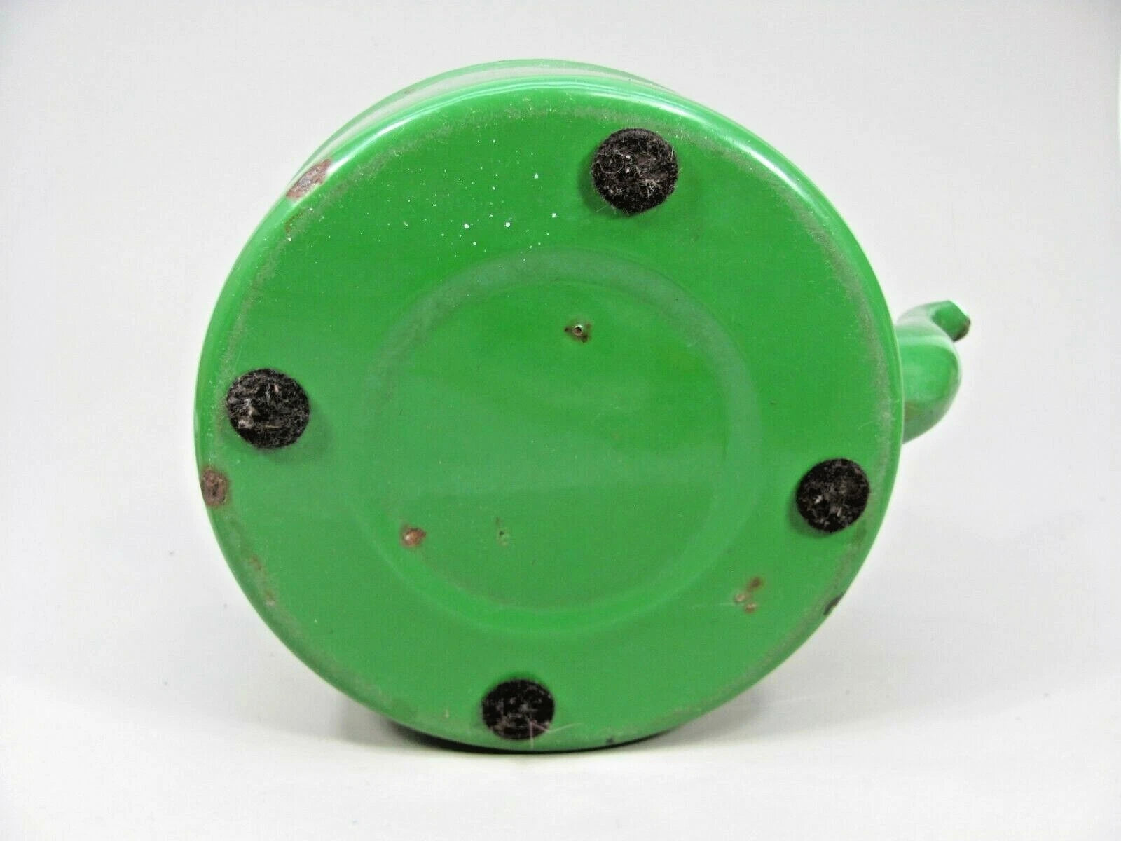 Decorative TEA POT Primitive Rustic Farmhouse Decor Green Enamel