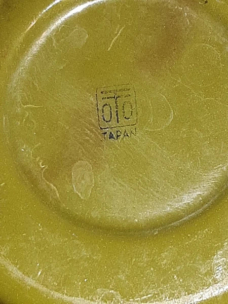 Vintage Enamel Teapot & Tray Japan