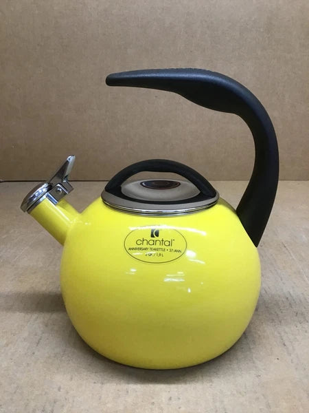 Chantal 40th Anniversary Tea kettle, 2 Quart, Enamel Carbon steel, Marigold