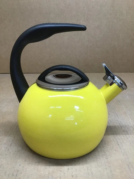 Chantal 40th Anniversary Tea kettle, 2 Quart, Enamel Carbon steel, Marigold