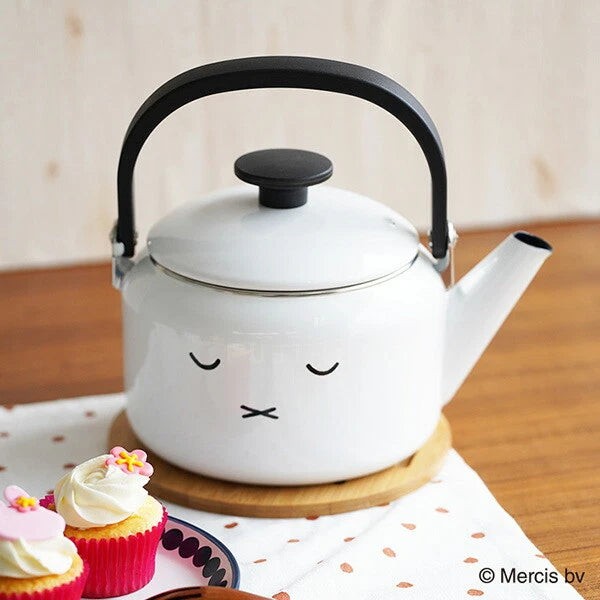 Fuji Horo MFF-2.0K Enamel Kettle Miffy 2L White Face Kitchen Japan