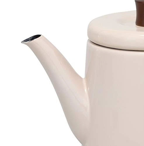 Noda enamel Nodahoro kettle beige 1.5L enamel Potoru PTR-1.5KBE
