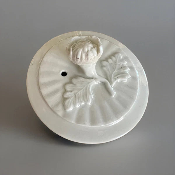 Antique Early Worcester Blanc De Chine Teapot, C 1760