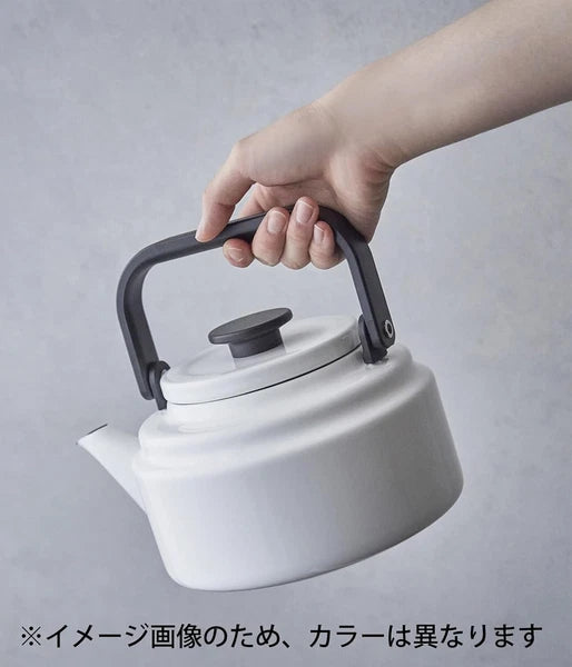 Noda Horo Enamel Kettle 2.0L AM-20K Blue – Made in Japan – Elegant, Durable