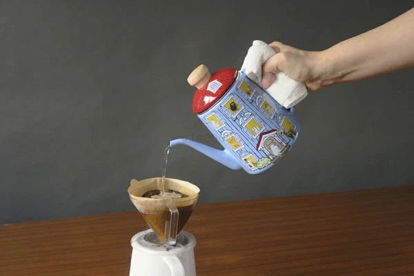 Fuji Horo MOH-1.0DP Enamel Drip Pot Moomin House 1.0L Kettle Japan