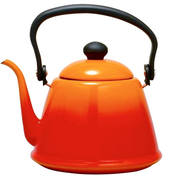 Kettle Noda Enamel Drip II 2L Orange Gradient Japan Made Kitchen Stylish