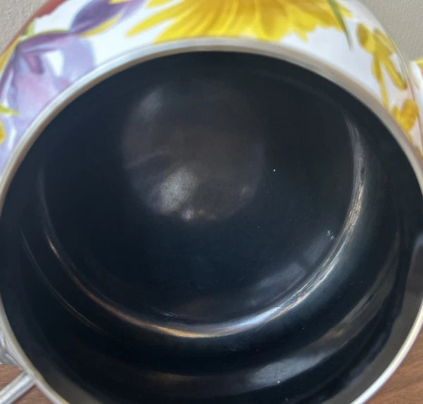 The Pioneer Woman Flower Garden Tea Kettle 2.3 Qt Retired Pattern Enameled Steel