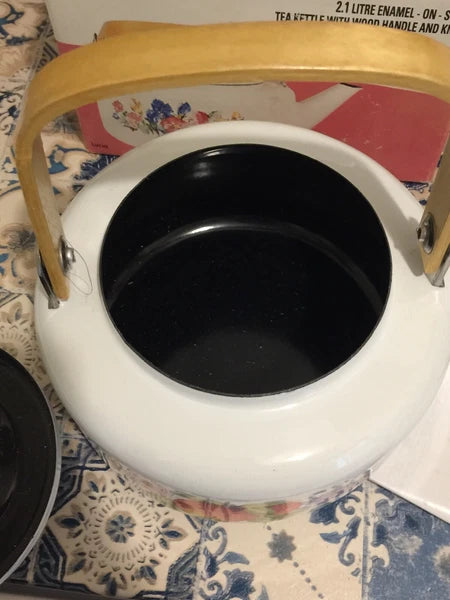 New Vintage Gourmet Craft Enamel Tea Pot Fruit