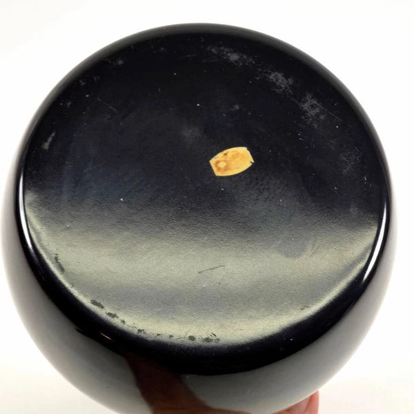 Copco Whistling Teapot Tea Kettle Pot Onyx Black Enamel With Handle and Lid EUC