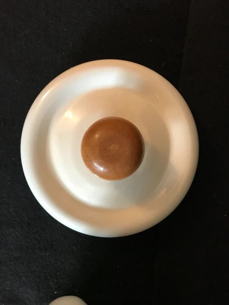 Unusual Quimper Enamel Tea Kettle,Tea Pot  French Peasants, Wood & Metal Handle