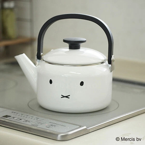 Fuji Horo MFF-2.0K Enamel Kettle Miffy 2L White Face Kitchen Japan