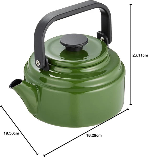 Noda Horo  AM-20K Enamel kettle 2.0L Green  Made in Japan