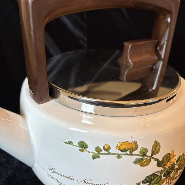 Vintage Villeroy & Boch Botanical Metal Teapot Kettle West Germany