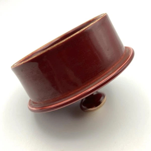 Vintage Gibson’s Burgundy Maroon Gilt & White Enamelled Teapot