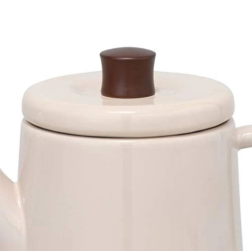 Noda enamel Nodahoro kettle beige 1.5L enamel Potoru PTR-1.5KBE