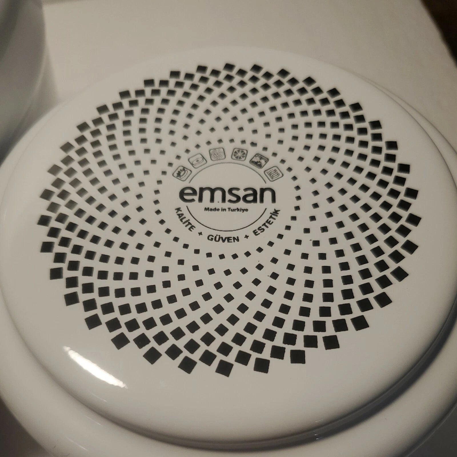 Emsan Troy Kettle White Nostalgia Enamel Vintage TeapotsTitanium Coated  c6