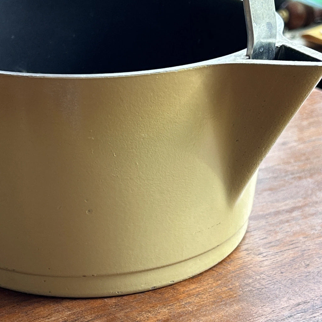 CLUB Aluminum Yellow Enamel Tea Kettle Pot Vintage Cookware MCM