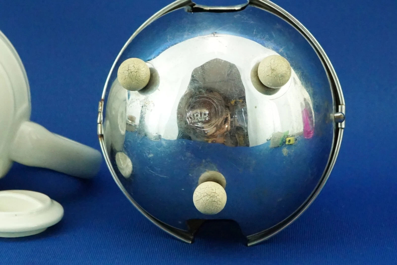 BAUSCHER WEIDEN Thermal teapot 1900 porcelain metal Germany Decò XX