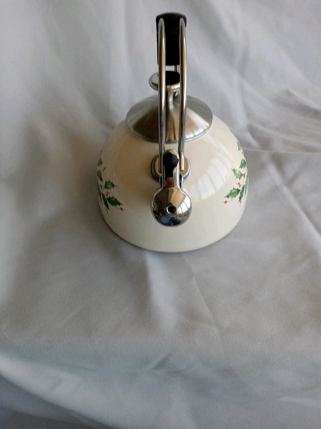 LENOX HOLIDAY ENAMEL TEAPOT KETTLE NEVER USED