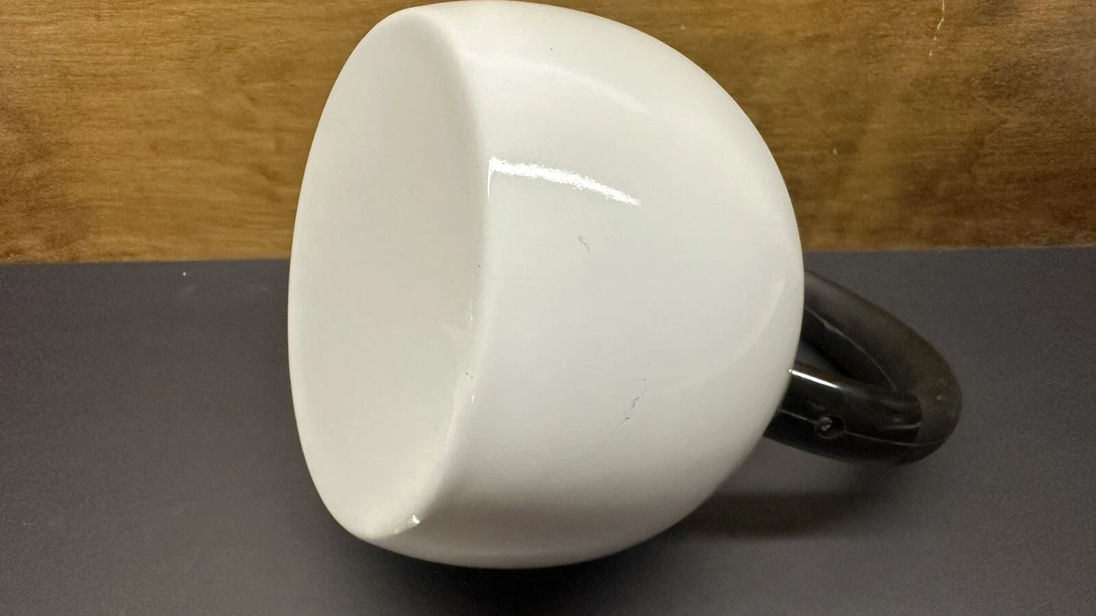 Vintage COPCO White Enameled Whistling Tea Kettle