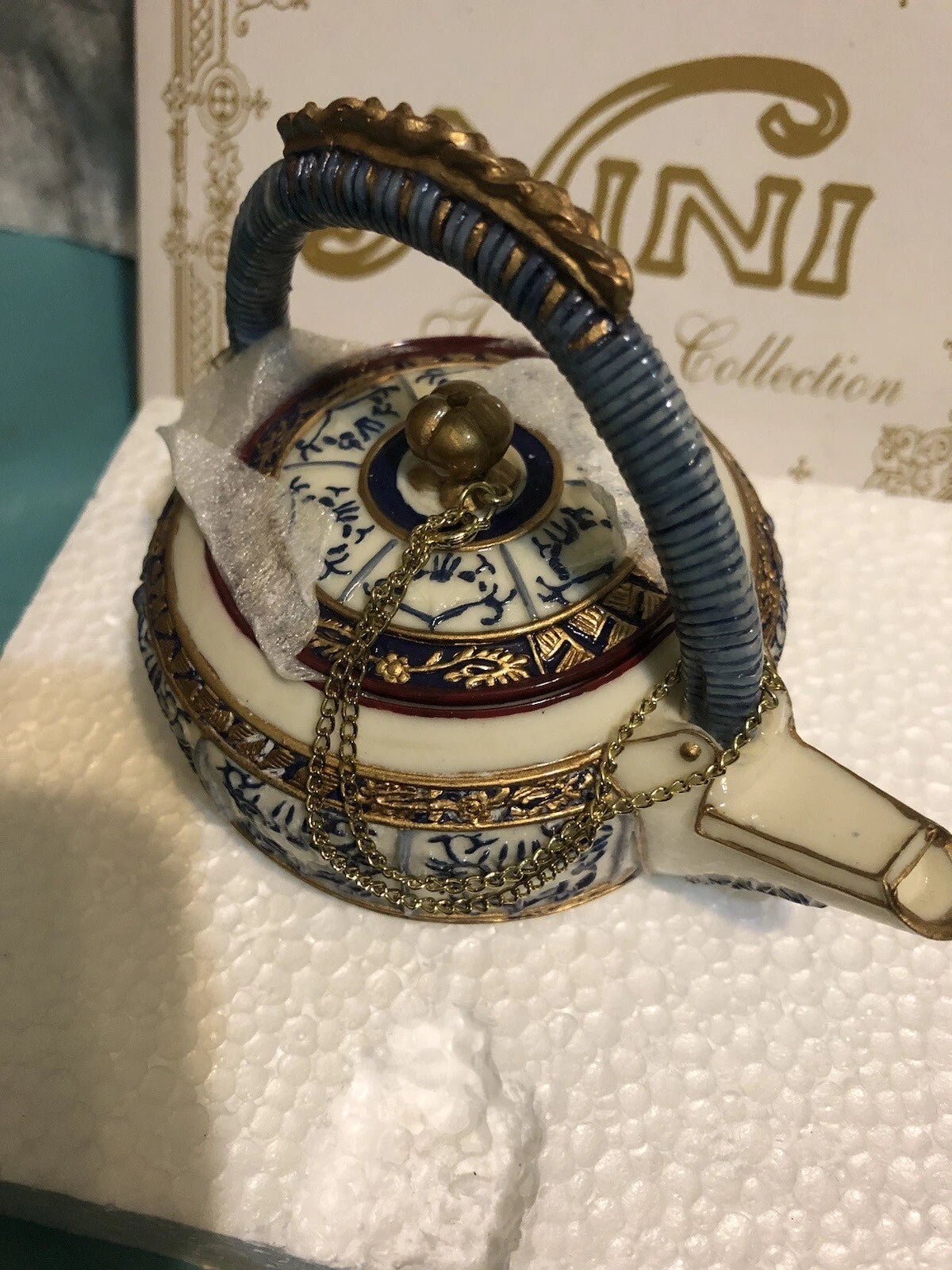 FOLKLORE Enamel Coffee Tea Pot Nina Jarema