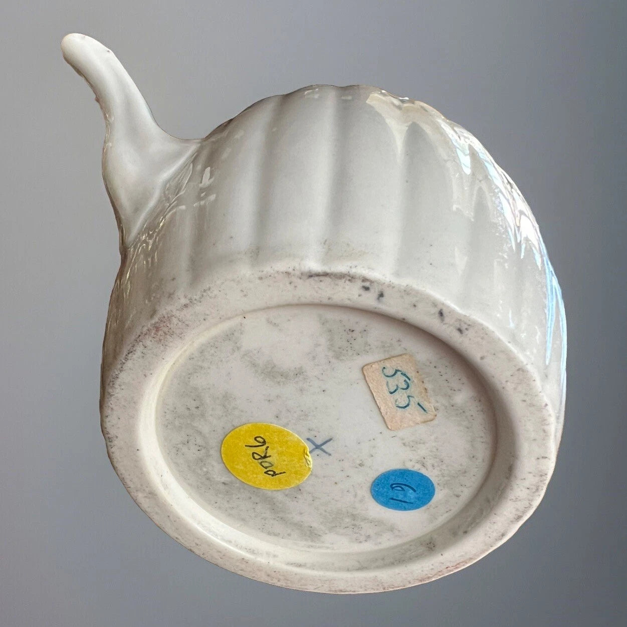 Antique Early Worcester Blanc De Chine Teapot, C 1760