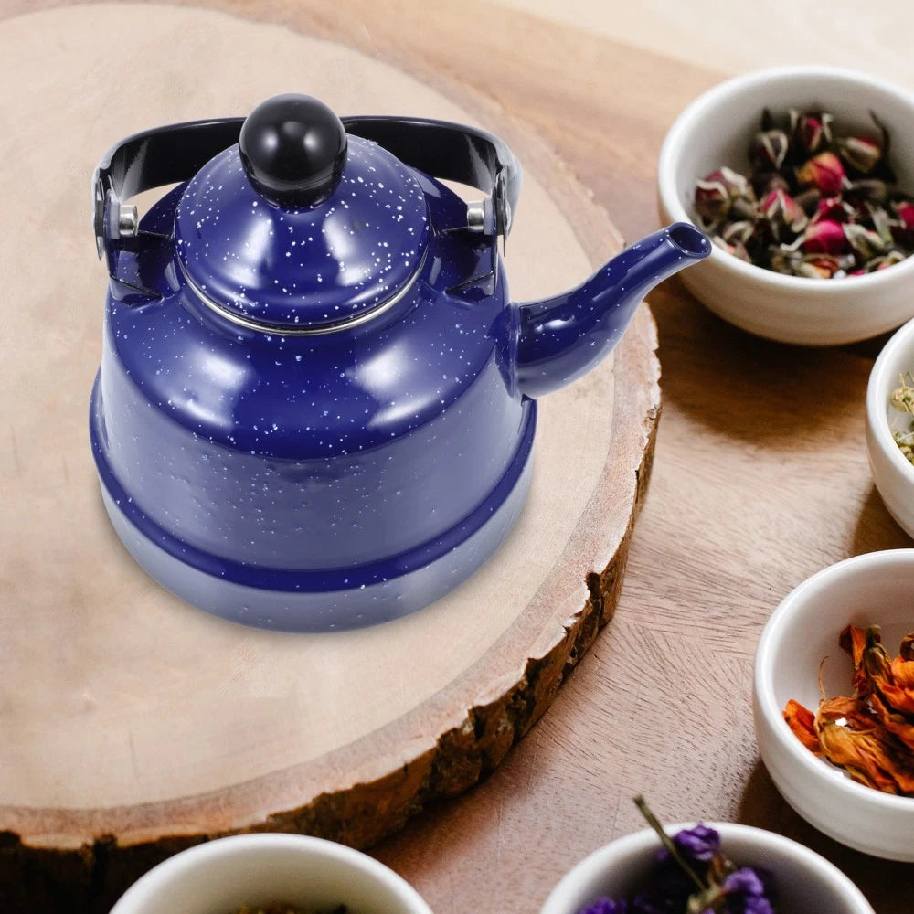 Enamel Water Kettle Delicate Decorative Water Boiling Kettle Kitchen Supply