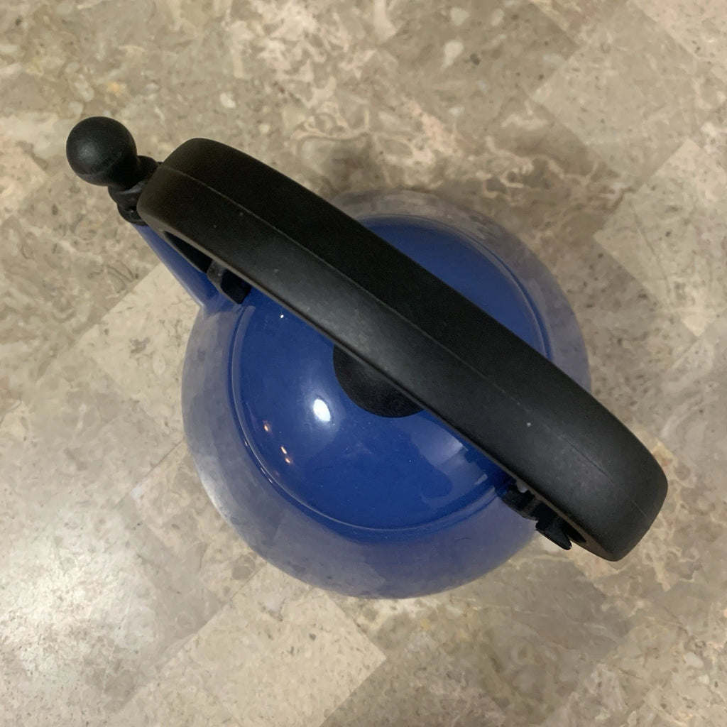 Le Creuset Whistling Tea Pot Kettle 1.6 L Liter 1.7 Qt Quart Blue Enamel Teapot!