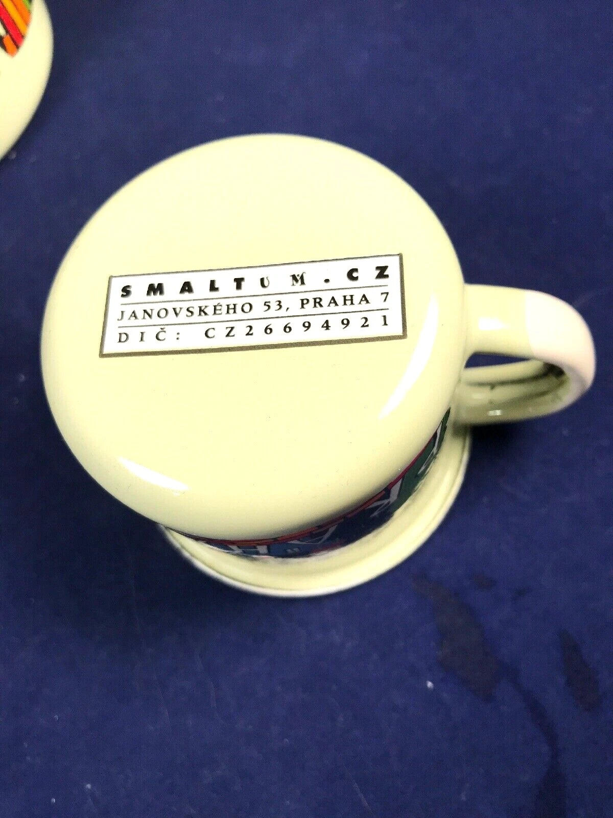 Checklasavakian? Prague Children’s Or Small Enamel Teapot 2 Cups Cats Rainbows