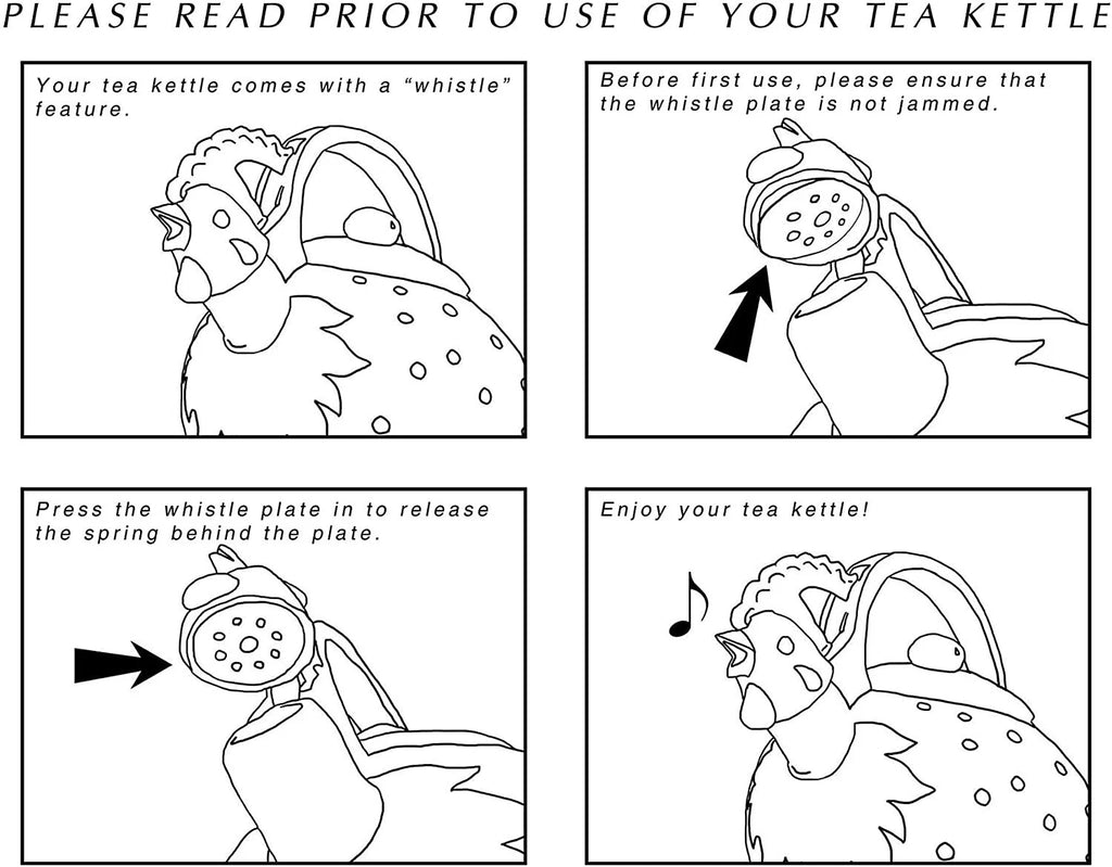 Enameled 1.7 Quart Enamel-on-Steel Whistling Tea Kettle ( Strawberry Cupcake )