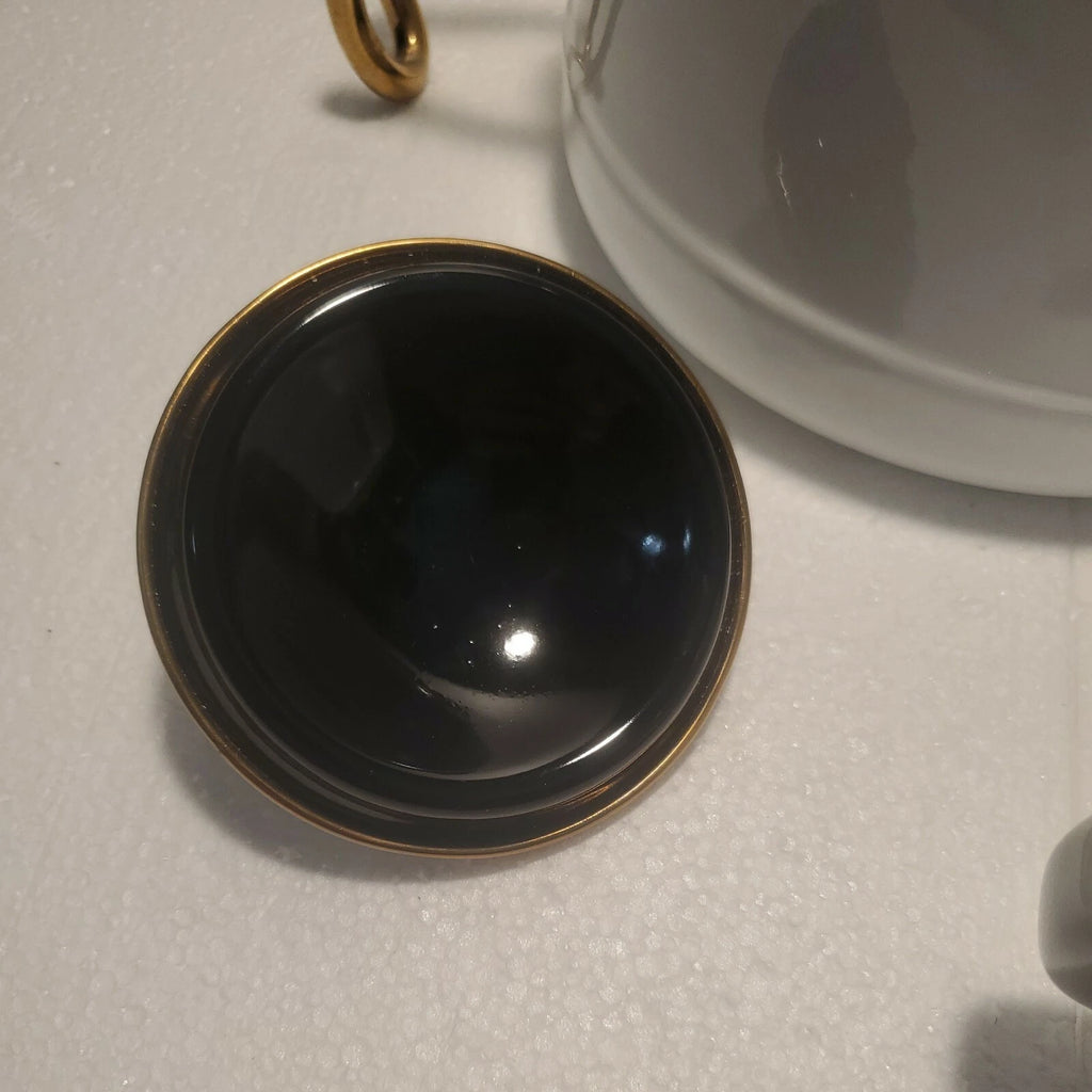 Emsan Troy Kettle White Nostalgia Enamel Vintage TeapotsTitanium Coated  c6